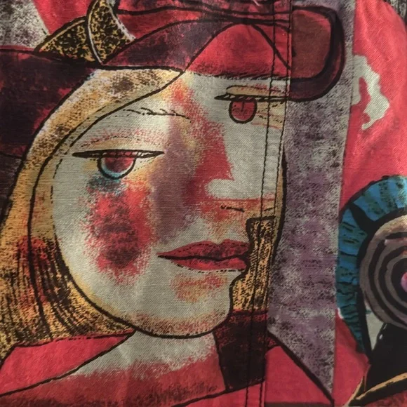 Mirror Image Picasso Art Style Jacket size XL - Picture 12 of 16